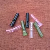Glasfilterspitzen für trockenen Kräutertabak, farbige Mini-Tabak-Zigarettenspitze, Pyrex-Glasrohr, dick, 2018, neues Rauchzubehör SW47