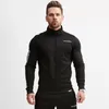 Mäns fitness hoodies crossfit pullover dragkedja jacka tröjor kroppsbyggande sportkläder mode hoodies