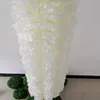 1 m cada tira Orquídea Wisteria Vines Seda Branca Coroas de flores artificiais para decoração de casamento Jardim Pendurado Artesanato