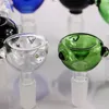 18mm Factory wholesale new design colorful 14mm bowl for glass water pipe use oil rig