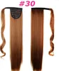 Horsetail 60cm Long Straight Clip In Hair Tail False Ponytail Hairpiece With Hairpins Synthetic Hair Pony Tail Hair Extensions8328177