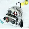 Moda Niñas Mochila Lentejuelas de dibujos animados Bordado Hombros Bolsas Adolescente Niños Mochilas escolares Niñas Ocio Bolsas de viaje Regalos de Navidad