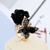 Rose Ring Glänsande Rhinestone Butterfly Ringar Retro Böhmen Alloy med kubkristall 6 färger Shinny Flower Women Smycken