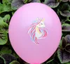 Palloncini unicorno Articoli per feste Palloncini in lattice Bambini Cartoon Animale Cavallo Galleggiante Globo Decorazione festa di compleanno GA5618085337