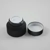 15G 30G 50G Frost Cream Glass Jar With Black Lids white Seal Container Cosmetic Packaging, 15G Glass Cream Pot F178