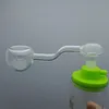 Fovea de vidro transparente por atacado bongs de vidro, queimador de óleo, tubos de água, plataformas de fumo