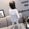 Baby Girls Klädsuppsättningar Offits 2018 Nyaste Sommar Nyfödda Spädbarn Tjejer Stickad Långärmad Vest + Gaze Dress + Legging Pants 3pcs Sets