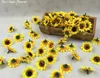 Kunstbloemen, handgemaakte zonnebloem, zonnebloem, zijden bloem, chrysant, Xianghua bloem, L424.