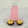 Boîte à bonbons de mariage avec ruban dessin animé bague en diamant rose/bleu/blanc coffrets cadeaux emballage de mariage de Style européen