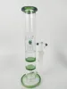 green 26 cm tall 14mm joint size glass bongs glass water pipe oil rig