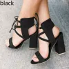 Sandalias de tacón alto sexis de verano para mujer de diseñador de marca, zapatos de mujer, sandalias de moda de gladiador, sandalias con punta abierta, zapatos de verano