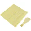 1Pc New Sale Sushi Rolling Roller Mat DIY Maker Bamboo Material and A Rice Paddle