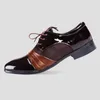 Chaussures formelles noires pour hommes chaussures en cuir verni pour hommes coiffeur robe marron chaussures hommes élégantes classique zapato hombre formelle rugan ayakkab