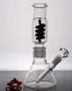 Straight Arm Tree Glass Bong Spiral Tube Hookah Thick Water Pipe Bubblers Smoking Dab Rigs