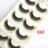 Red Cherry 5 Par False Eyelashes 26 Styles Black Cross Messy Long Thick Fake Eye Lashes Beauty Makeup High Quality5936083