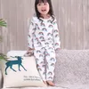 Pigiama per bambini Moda 2018 Abbigliamento per bambina per bambini Pigiama per cartoni animati casual Set Pigiama per bambina in cotone Pigiama per bambini Abbigliamento da notte Sleepwear 1-5T