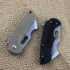 2 Handtag Färg Flipper Kniv D2 Stone Wash TANTO BLAD G10 HANDLE BALL BEARING Folding Knives EDC Gear