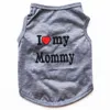 Fashion Pet Puppy Summer Shirt Small Dog Cat Pet Clothes Mommy Daddy Vest T Shirt 5 colors