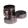 Creative four new lateral labyrinth zinc alloy flat grinder, metal smoke cutter, smoking set