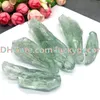 100 g 40mm-70mm natuurlijke rauwe groene quartz welvaart kristal punten helende energie ruwe edelstenen ongepolijste groene minerale rotsen stenen stick