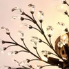 American Iron Crystal Chandelier Light Fixtures village Ceiling Lights Indoor Chandeliers lamp Black Bronze
