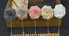 Pins broches handgemaakte kralen bloem vilt bloem revers pin boutonniere 14 kleuren stick pin kledingstuk accessoires pin gratis verzending