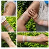 1PC Flash Metallic Wasserdichte Tattoo Gold Silber Frauen Mode Henna YS-51 Pfauenfeder Design Temporäre Tattoo Stick Paster