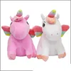 Lovely Plush Unicorn Doll Comfortable Fabric Stuffed Pillow Toy Elastic Cloth Party Favor For Children 20cm Pink White 10 5rb Ww