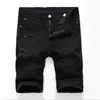 MENS ENDRESSED RIPD CORT JEANS Fashion Design Casual Kne Length Sinny Silm Fit Shorts Hip Hop Denim Streetwear EJ2O XL21