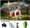 Möbler bärbara anti-myggbett Hängmatta fallskärm tyg myggnät för inomhus utomhus camping med hängande stol