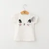 Kids Meisjes Kat Patroon T-shirt Top Butterfly Tutu Rok Zomer Jurk Outfit Kleding Set Baby Swing Jurken Prinses Tulle Jurk