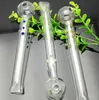 Pote de vidro com boca plana Atacado bongs Queimador de óleo Tubos de vidro Tubos de água Tubulação de vidro Oil Rigs fumar, frete grátis