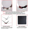 kwarcowy akrylowy zegar ścienny pokój srebrny duży kwiat nowoczesny design luksusowe zegary lustra 3D zegarek 8107224