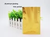 14*20 cm mat doré aluminium placage poche plate thermoscellage aluminium papier sac alimentaire sac cosmétiques emballage Spot 100/paquet