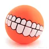 Grappige Huisdieren Hond Puppy Kat Bal Tanden Toy PVC Chew Sound Honden Spelen Petching Squeak Toys Pet Levert Puppy Ball Tanden Silicon Toy