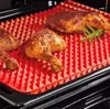 2018 Ny ankomst Mikrovågsugnsugn Rostning Mat Pyramid Pan Silikon Non Stick BBQ Mat Kök Bakbricka Sheet Cooking Pad F2277