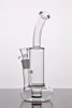 Pure Glass Hookahs Simple Glass Water Pipes Bent Neck Dab Oil Rigs 10.5 Inches and 18mm Joint