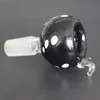 5mm Thick Glass Bong Hookahs slides with handle bowl Male Green Black White 14mm Smoking Accessories Water Pipe Bongs 18mm bowls heady slide