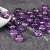 30Pcs 8*14mm Faceted Drilled 5mm Big Hole Natural Quartz Crystal Flat Beads Genuine Amethyst Carnelian Agate Rose Quartz Stone Carved Donut