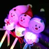 Noël LED Clignotant Bâtons Jouets Lumineux Enfants Noël Bonhomme De Neige Décoratif Avec Glow Stick Bébé Nouvel An Cadeaux