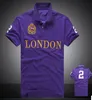 Sommar män polo skjortor stad milan london miami dubai paris new york polos bomull kortärmad sport polo shirt storlek s-xxl