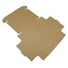 Bruin 30pcSlot 104x92x3 cm Kraft Paper Wedding Boxes voor ornament sieraden wrap koekje karton handgemaakte zeep snoep opslag pac6138689