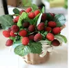 gratis frakt 9 frukt dekoration blomma konstgjord frukt paddla jordgubb foto reklam konstgjord växt dekoration korg vas