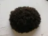 Afro Curl Human Hair Toupee Black Färg Kort Indisk Remy Hair Mens Wig Hårstycke Toupee för Black Men Gratis frakt