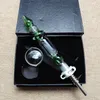 Smoking Accessories Hookahs Mini Nectar Collectors Kit Dab Oil Rigs Pipes Pyrex Glass Pipe 10mm 14mm Joint Titanium Nail Straws NC18