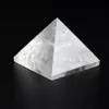 Sortierte 40mm Pyramide Schwarz Obsidian Fluorit Rosa Quarz Naturstein geschnitzte Punkt Chakra Heilung Reiki Kristall Freie Beutel