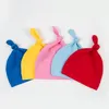 Baby Knot Cap Child Beanies Cotton Top Hats Caps For Newborn Toddler Spring Autumn Winter Hats Party Favors WX9-995