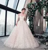Tony Ward Chapel Luxury Wedding Dresses 3D Floral Appliques A Line Off The Shoulder Long Train Country Bridal Gowns Vestidos de Novia Plus