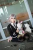 Danganronpa 2 Parrucca cosplay per ragazza con capelli lisci grigio chiaro Chiaki Nanami zy58
