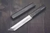 Katana VG10 Damascus Steel Tanto Blade Ebony Handtag Fasta Blad Knivar med Wood Citlection Kniv